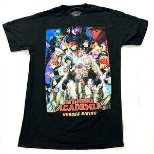 My Hero Academia Heroes Rising Japanese Anime 2019 Black Tee T-Shirt Mens Small